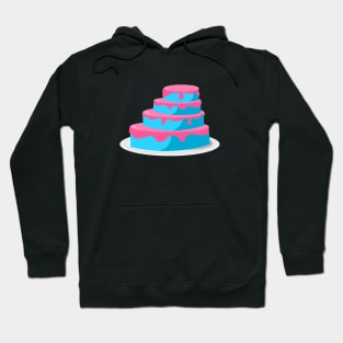 Blue and Pink Cake Hoodie